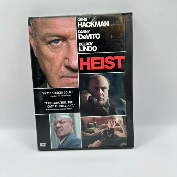 Heist DVD 2001 Gene Hackman Danny DeVito Thriller Warner Bros Region 1 - Picture 2 of 3
